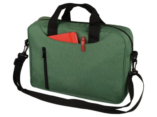 Сумка для ноутбука Wing с вертикальным наружным карманом, зеленый (Р), арт. 027567703