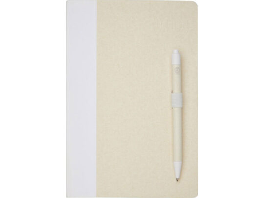 Блокнот размером A5 и шариковая ручка Dairy Dream, белый, арт. 027680903