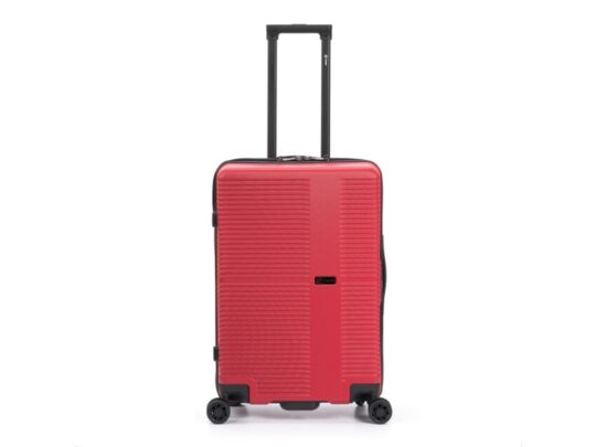 Чемодан TORBER Elton, красный, ABS-пластик, 41 х 28 х 68 см, 64 л (M), арт. 027636903