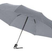 Зонт Alex трехсекционный автоматический 21,5, серый, арт. 027600203