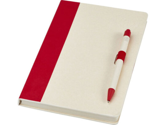 Блокнот размером A5 и шариковая ручка Dairy Dream, красный, арт. 027681003