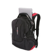 Рюкзак SWISSGEAR, 15, полиэстер 1200D, 36х17х50 см, 30 л, черный/красный (30л), арт. 027565003