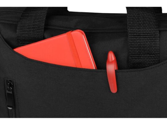 Сумка для ноутбука Wing с вертикальным наружным карманом, черный (Р), арт. 027567503