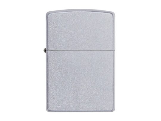 Зажигалка ZIPPO Classic с покрытием Satin Chrome™, латунь/сталь, серебристая, матовая, 38x13x57 мм, арт. 027631303