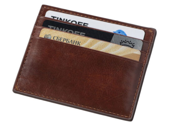 Картхолдер для 6 пластиковых карт с RFID-защитой Fabrizio, коричневый, арт. 027597703