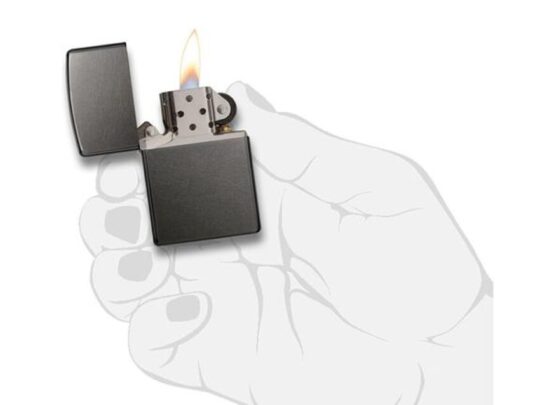 Зажигалка ZIPPO Classic с покрытием Gray Dusk , латунь/сталь, серая, матовая, 38x13x57 мм, арт. 027630003