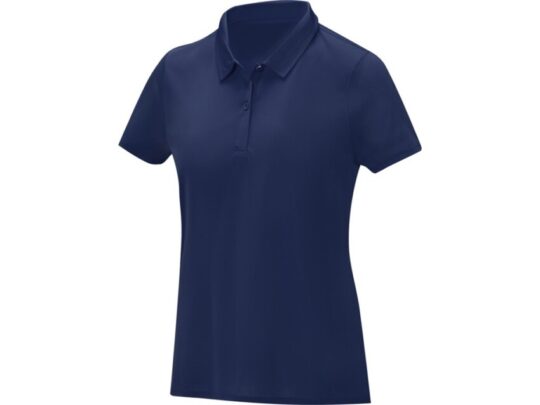 Женская стильная футболка поло с короткими рукавами Deimos, темно-синий (L), арт. 027691103