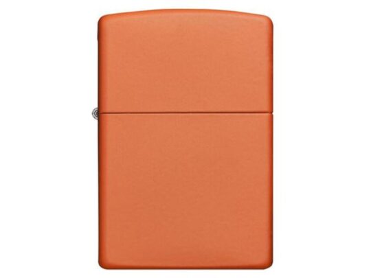Зажигалка ZIPPO Classic с покрытием Orange Matte, латунь/сталь, оранжевая, матовая, 38x13x57 мм, арт. 027630303