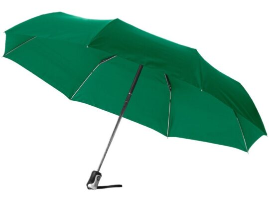 Зонт Alex трехсекционный автоматический 21,5, зеленый, арт. 027600003
