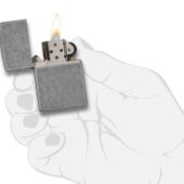 Зажигалка ZIPPO Classic с покрытием ™Plate, латунь/сталь, серебристая, матовая, 38x13x57 мм, арт. 027629103
