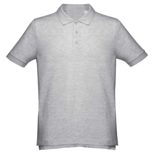 Рубашка поло мужская Adam, серый меланж, размер S