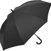 Зонт-трость Carbon с куполом из переработанного пластика, черный, арт. 027707003