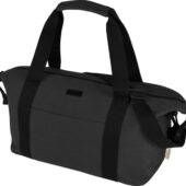 Спортивная сумка Joey из брезента, переработанного по стандарту GRS, объемом 25 л, черный, арт. 027716403