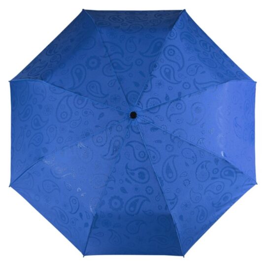 Складной зонт Magic с проявляющимся рисунком, синий, уценка