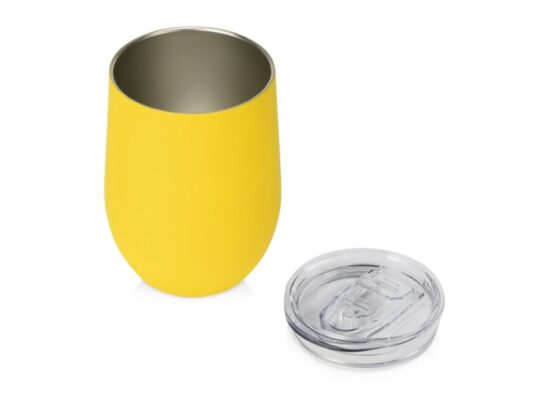 Термокружка Sense Gum, soft-touch, непротекаемая крышка, 370мл, желтый, арт. 027808003