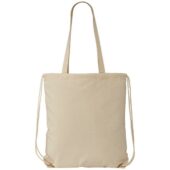 Рюкзак со шнурком Flin из хлопчатобумажной ткани плотностью 240 г/м², натуральный, арт. 027756303