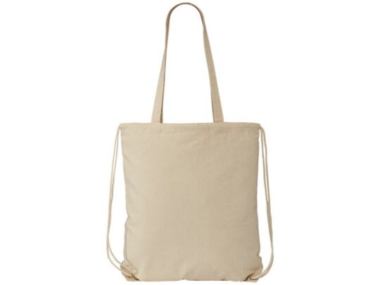 Рюкзак со шнурком Flin из хлопчатобумажной ткани плотностью 240 г/м², натуральный, арт. 027756303