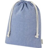Большая подарочная сумка Pheebs объемом 4 л из хлопка плотностью 150 г/м², синий (4л), арт. 027714303