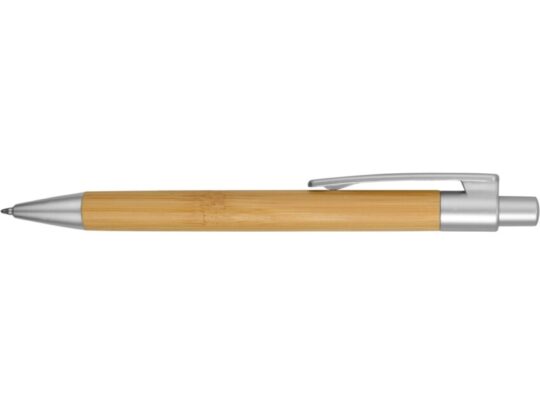 Ручка шариковая Arasiyama из бамбука, серебряный, черные чернила, арт. 027773203