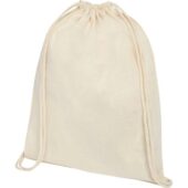 Рюкзак со шнурком Tenes из хлопка плотностью 140 г/м², natural, арт. 027756803