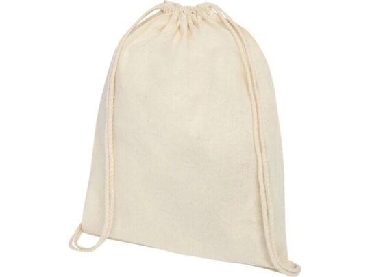 Рюкзак со шнурком Tenes из хлопка плотностью 140 г/м², natural, арт. 027756803