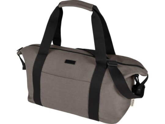 Спортивная сумка Joey из брезента, переработанного по стандарту GRS, объемом 25 л, серый, арт. 027716303