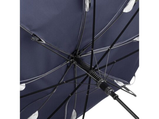 Зонт-трость Double silver, серебристый/черный, арт. 027706103