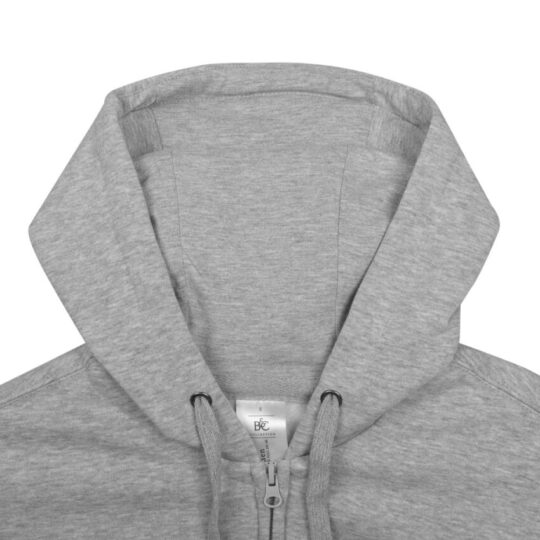 Толстовка мужская Hooded Full Zip серый меланж, размер L