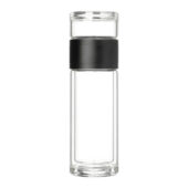 Бутылка стеклянная с двойными стенками, Terso, 300 ml, черная