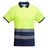 Рубашка поло Atrio мужская, нэйви/неоновый желтый (3XL), арт. 027898903