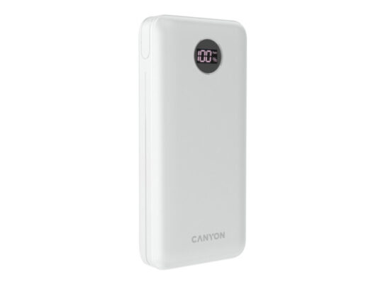 Портативный аккумулятор Canyon PB-2002 (CNE-CPB2002W), белый, арт. 027895003