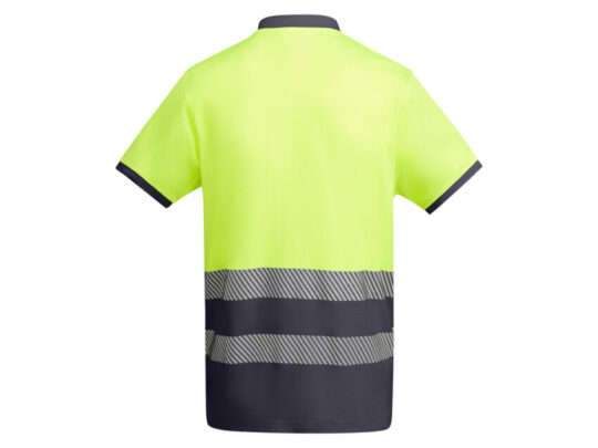 Рубашка поло Atrio мужская, свинцовый/неоновый желтый (4XL), арт. 027897603