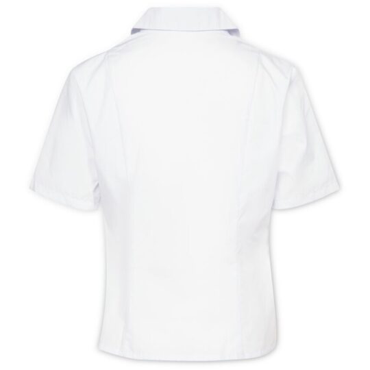 Рубашка женская с коротким рукавом Collar, белая, размер 70; 158-164