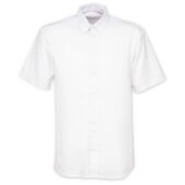 Рубашка мужская с коротким рукавом Collar, белая, размер 60; 182