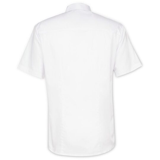 Рубашка мужская с коротким рукавом Collar, белая, размер 44; 182
