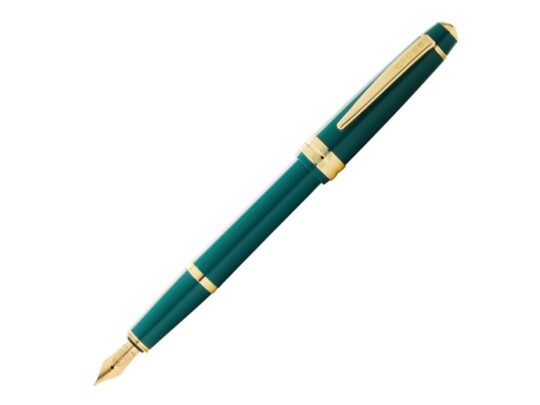 Перьевая ручка Cross Bailey Light Polished Green Resin and Gold Tone, перо F, арт. 027946903