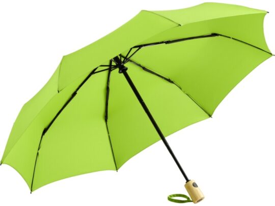 Зонт складной 5429 ÖkoBrella из бамбука, полуавтомат, лайм, арт. 027957703
