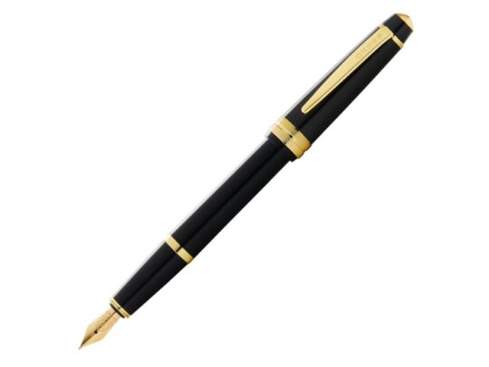 Перьевая ручка Cross Bailey Ligh Polished Black Resin and Gold Tone, перо F, арт. 027946803