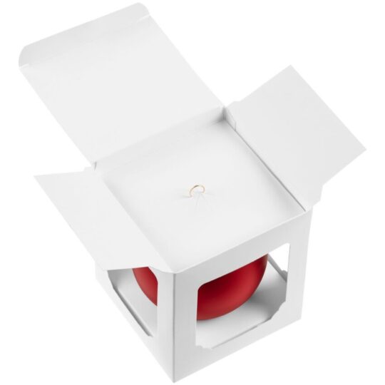 Елочный шар Gala Matt в коробке, 10 см, красный