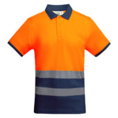 Рубашка поло Atrio мужская, нэйви/неоновый оранжевый (4XL), арт. 027899703