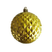 Новогоднее подвесное украшение из полистирола / 8x8x8см, золотистый, арт. 027947603