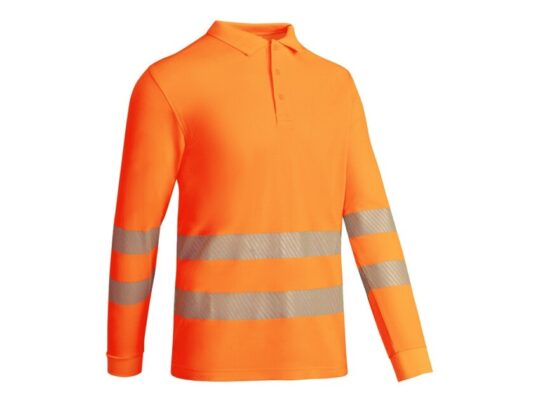 Рубашка поло с длинным рукавом Atrio мужская, неоновый оранжевый (4XL), арт. 027901103