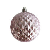 Новогоднее подвесное украшение из полистирола / 8x8x8см, розовый, арт. 027947503
