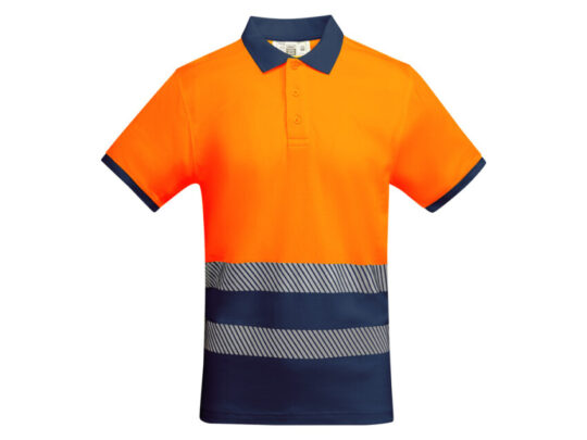 Рубашка поло Atrio мужская, нэйви/неоновый оранжевый (M), арт. 027899203