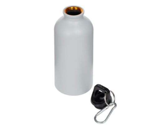 Матовая спортивная бутылка Hip S с карабином и объемом 400 мл, серый, арт. 027952003