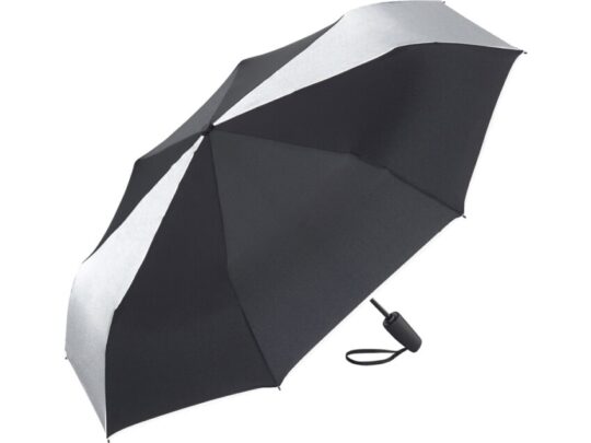 Зонт складной 5477 ColorReflex со светоотражающими клиньями, полуавтомат, черный, арт. 027956303