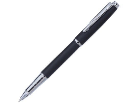 Ручка-роллер Pierre Cardin GAMME Classic со съемным колпачком, черный матовый/серебро, арт. 027932603
