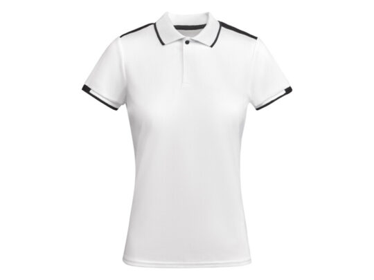 Рубашка-поло Tamil женская, белый/черный (S), арт. 028141403