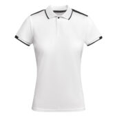 Рубашка-поло Tamil женская, белый/черный (M), арт. 028141503