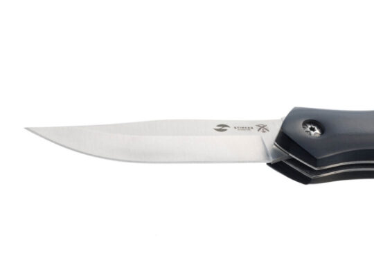 Нож складной Stinger, 101 мм (серебристый), материал рукояти: древесина черного дерева (черный), арт. 028207303